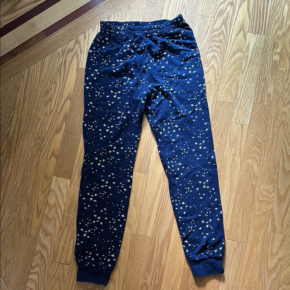 Uniqlo Blue Jogger Sweatpants with Cosmic Pattern